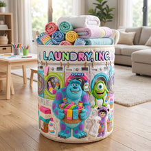 Load image into Gallery viewer, Happy Washing Company Quilted Laundry Basket - Personalized Gifts 05QHQN100726 Laundry Basket PopCulturePrints
