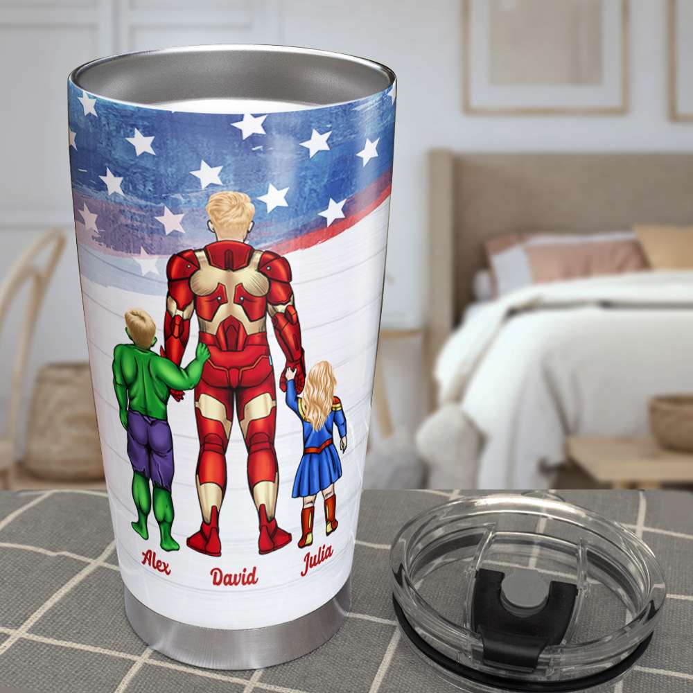 The One And Only Super Dad Personalized Tumbler