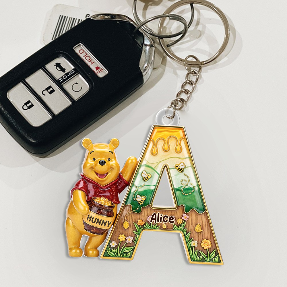 Cute Cartoon Bear Keychain - Personalized Gift for Fans and Friends Keychains PopCulturePrints