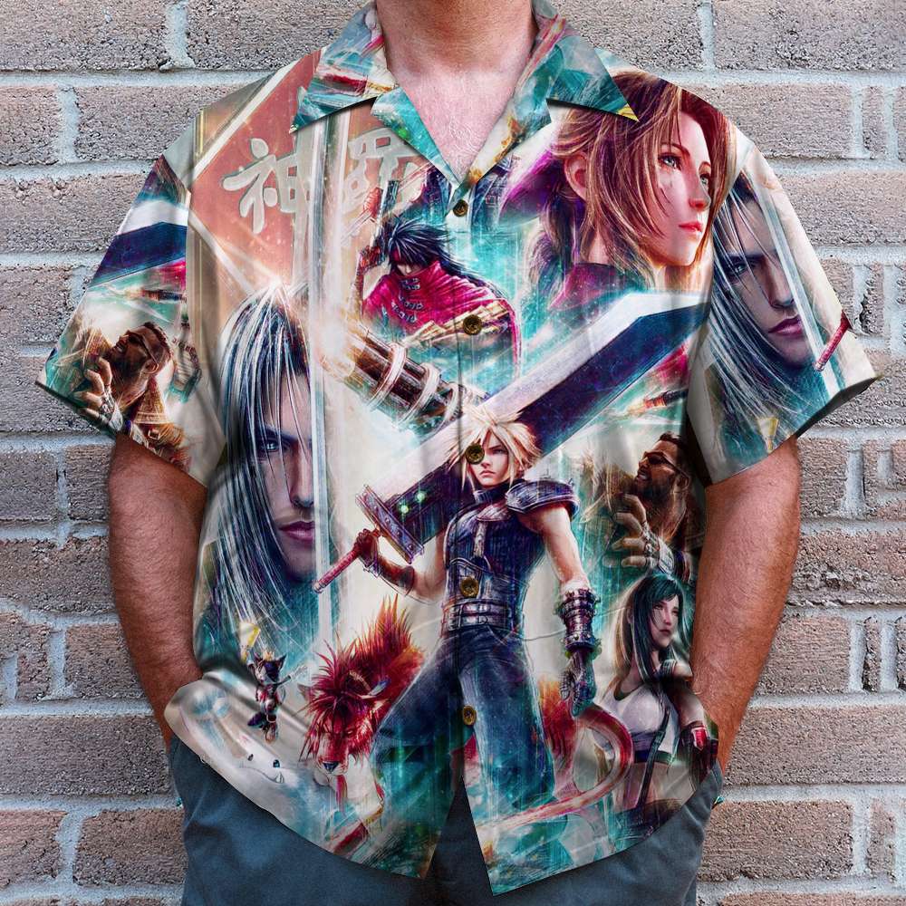 Final Fantasy VII Ever Crisis Gamers Hawaiian Shirt - Personalized Gift for Fans Hawaiian Shirts PopCulturePrints