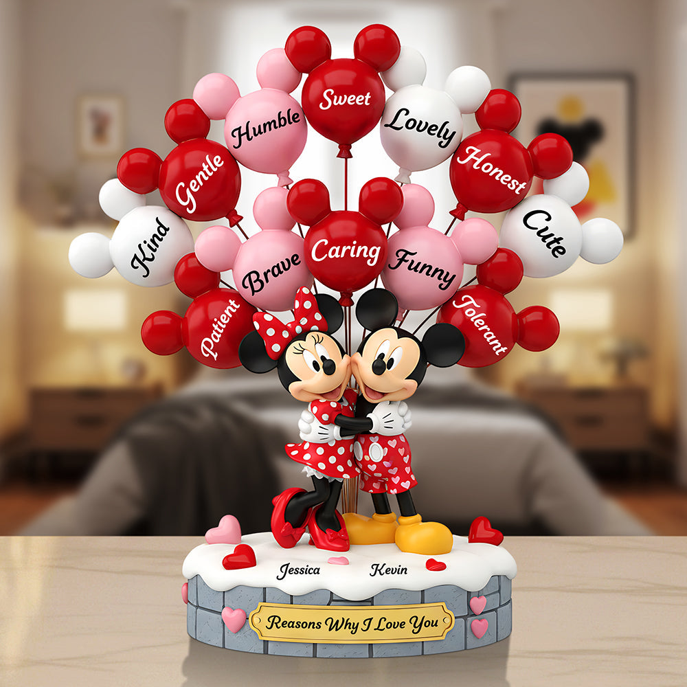 Reasons Why I Love You - Romantic Couple Acrylic Plaque - Personalized Gifts For Couples Shaped Plaques PopCulturePrints