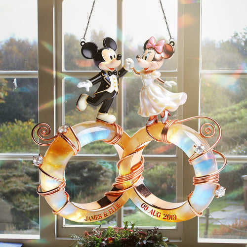 Love’s Magical Union - Wedding Couple Suncatcher Ornament - Personalized Gift for Couples Ornament PopCulturePrints
