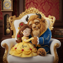 Load image into Gallery viewer, "Celebrate True Love" - Enchanted Couples Pillow - Personalized Gift for Couples Pillow PopCulturePrints
