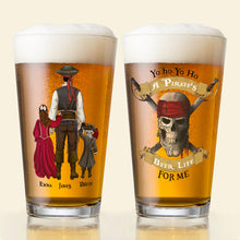 Load image into Gallery viewer, Custom Pirate-Themed Beer Glass - Perfect Father&#39;s Day Gift for Dad Beer Glasses PopCulturePrints
