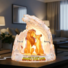 Load image into Gallery viewer, Happily Ever After - Personalized Couple Gift Lamp Light Box PopCulturePrints
