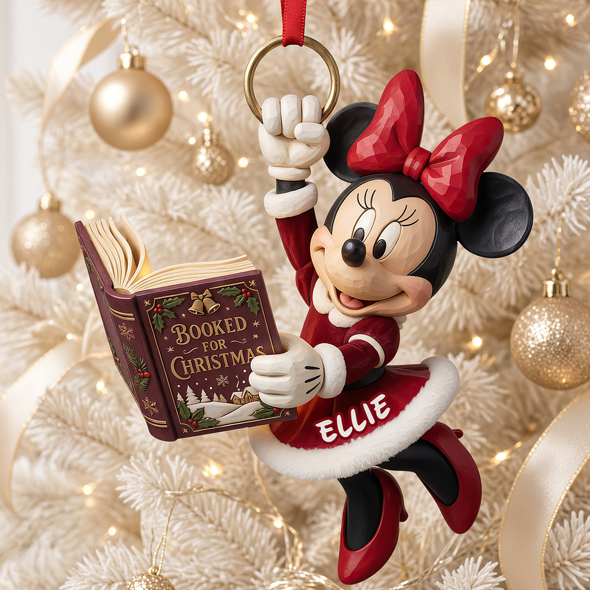 Whimsical Bookish Christmas Acrylic Ornament - Personalized Christmas Gifts For Reading Lovers 02padt091026 Ornament PopCulturePrints