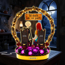 Load image into Gallery viewer, “Till Death Do Us Part” - Personalized Dark Romance Light Box - Unique Gift for Couples and Loved Ones Light Box PopCulturePrints
