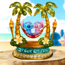 Load image into Gallery viewer, Stuck On You: A Personalized Acrylic Plaque for Couples Shaped Plaques PopCulturePrints
