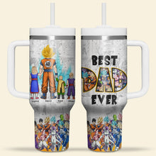 Load image into Gallery viewer, Personalized Anime Dad Tumbler - Best Dad Ever Tumbler Cup PopCulturePrints
