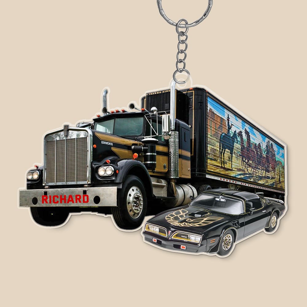 Personalized Truck Keychain - Perfect Gift for Truck Enthusiasts Keychains PopCulturePrints
