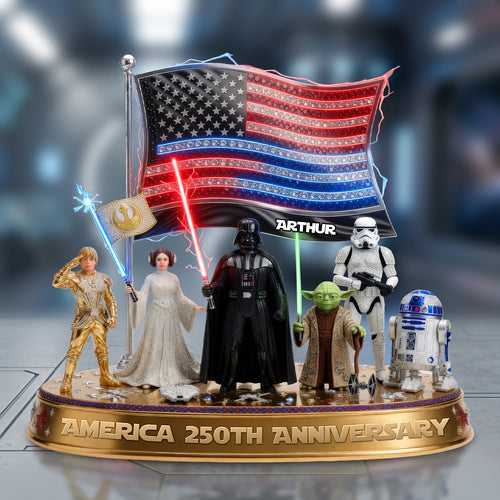‘Celebrating 250 Years of Freedom’ - Personalized Acrylic Plaque for Patriotic Fans Shaped Plaques PopCulturePrints