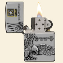 Load image into Gallery viewer, &quot;Honor Your Service with Every Flick&quot; - Badass Military Lighter - Personalized Gift for Veterans Lighter PopCulturePrints
