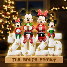 Load image into Gallery viewer, “Celebrate Family Love” - Personalized Sweet Family Christmas Light Box Gift Light Box PopCulturePrints
