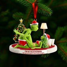 Load image into Gallery viewer, Spice Up Your Holidays: Customized Grinch Couple Ornament - A Unique Gift for Loved Ones Ornament PopCulturePrints
