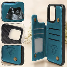 Load image into Gallery viewer, To Daddy, Now You Can Carry Me Too - Personalized Leather Flip Wallet Phone Case Leather Flip Wallet Phone Case PopCulturePrints
