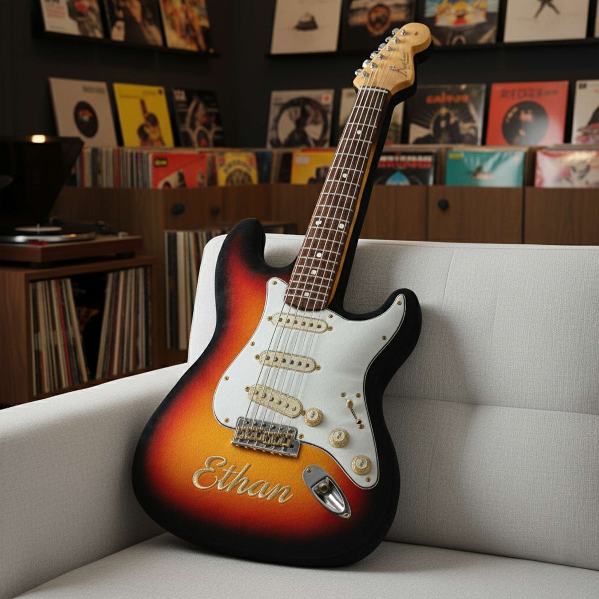 "Play Your Heart Out" - Personalized Custom Photo Gift for Music Lovers - Pillow for Musicians and Music Enthusiasts Pillow PopCulturePrints