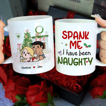 Load image into Gallery viewer, Naughty Couple Personalized Christmas Mug - Fun Holiday Gift | Valentine&#39;s Day Gifts Coffee Mug PopCulturePrints
