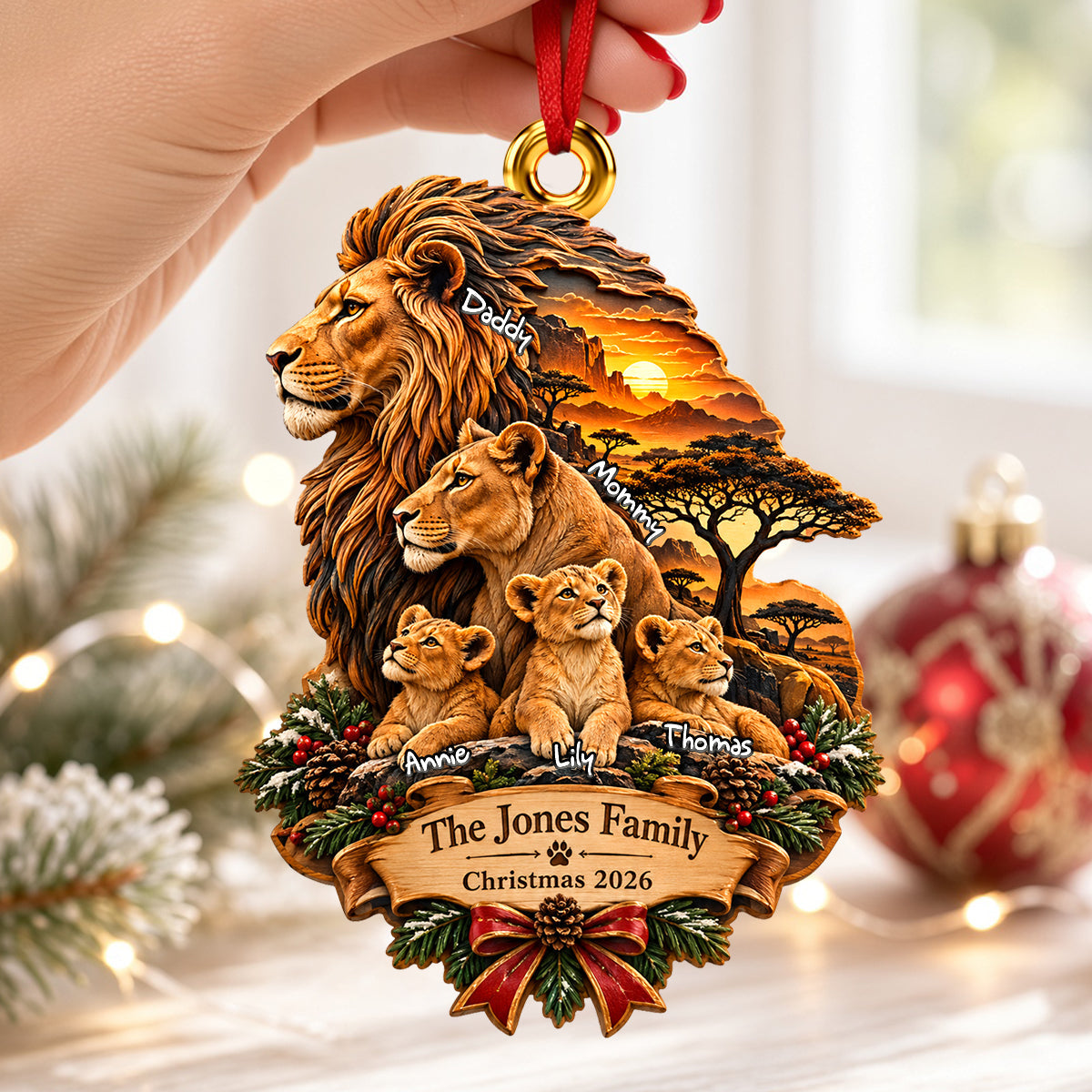 Cherish Family Moments - Personalized Christmas Ornament for Loved Ones