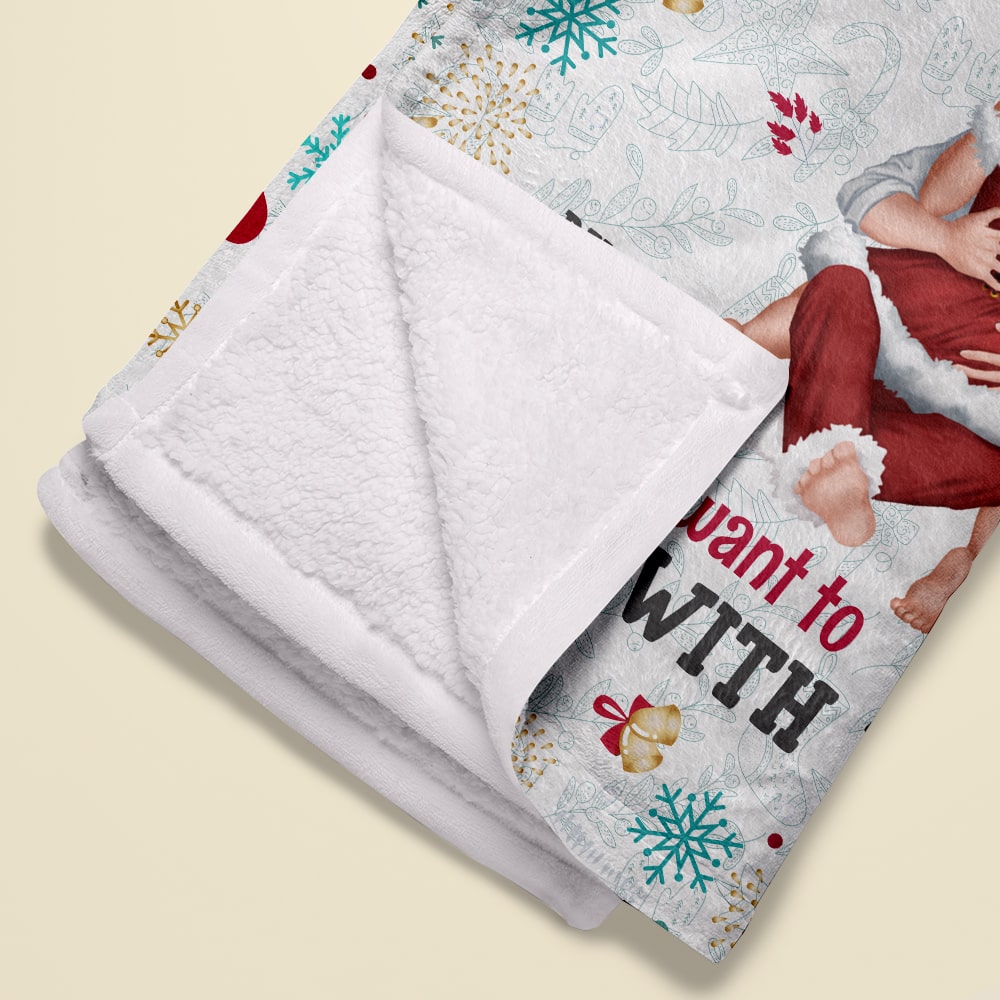 Personalized Kinky Christmas Blanket for Couples Blanket PopCulturePrints