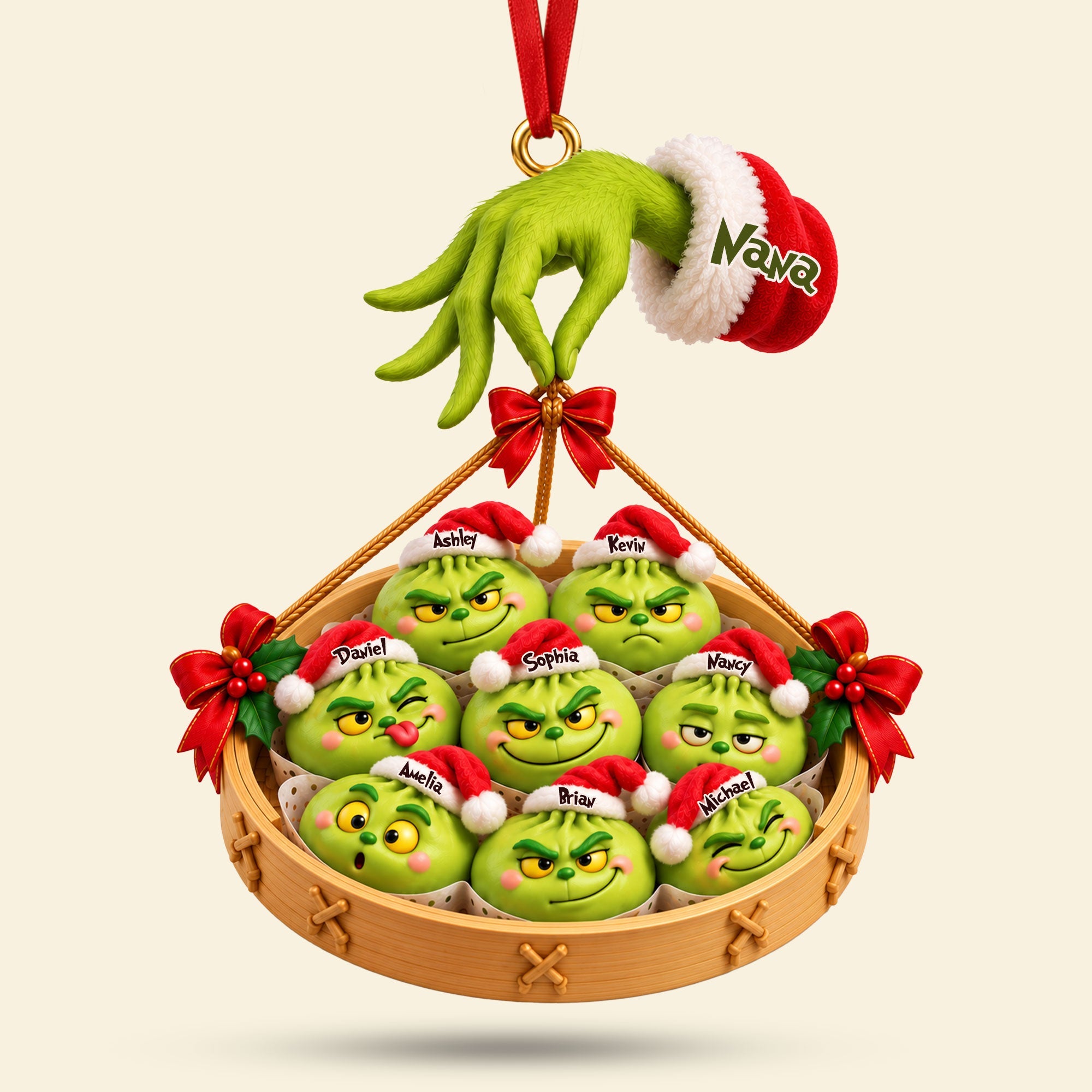 Funny Mischief Dumpling Family Ornament - Personalized Christmas Gifts for Friends and Family Ornament PopCulturePrints