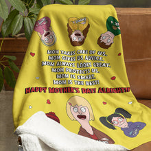 Load image into Gallery viewer, “Mom is the Best! Happy Mother&#39;s Day!” - Personalized Blanket for Moms, Grandmas, and More Blanket PopCulturePrints
