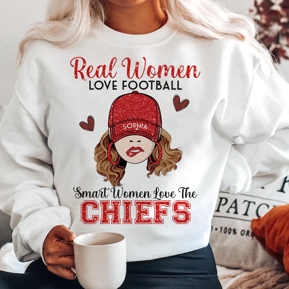 Personalized Sweatshirt for Smart American Football Fans - Chiefs Love