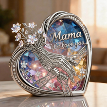 Load image into Gallery viewer, Mom &amp; Children Holding Hands Love Acrylic Plaque - Personalized Gift for Mom, Grandma &amp; More Shaped Plaques PopCulturePrints

