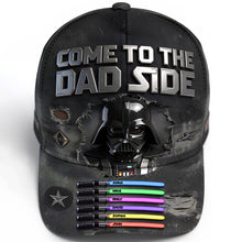 Load image into Gallery viewer, “Join the Dad Side” - Personalized Cosmic Dad Hat - Unique Gift for Dad, Grandpa &amp; Fathers Caps PopCulturePrints
