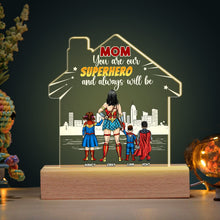Load image into Gallery viewer, Superhero Mom Personalized LED Light Led Night Light PopCulturePrints
