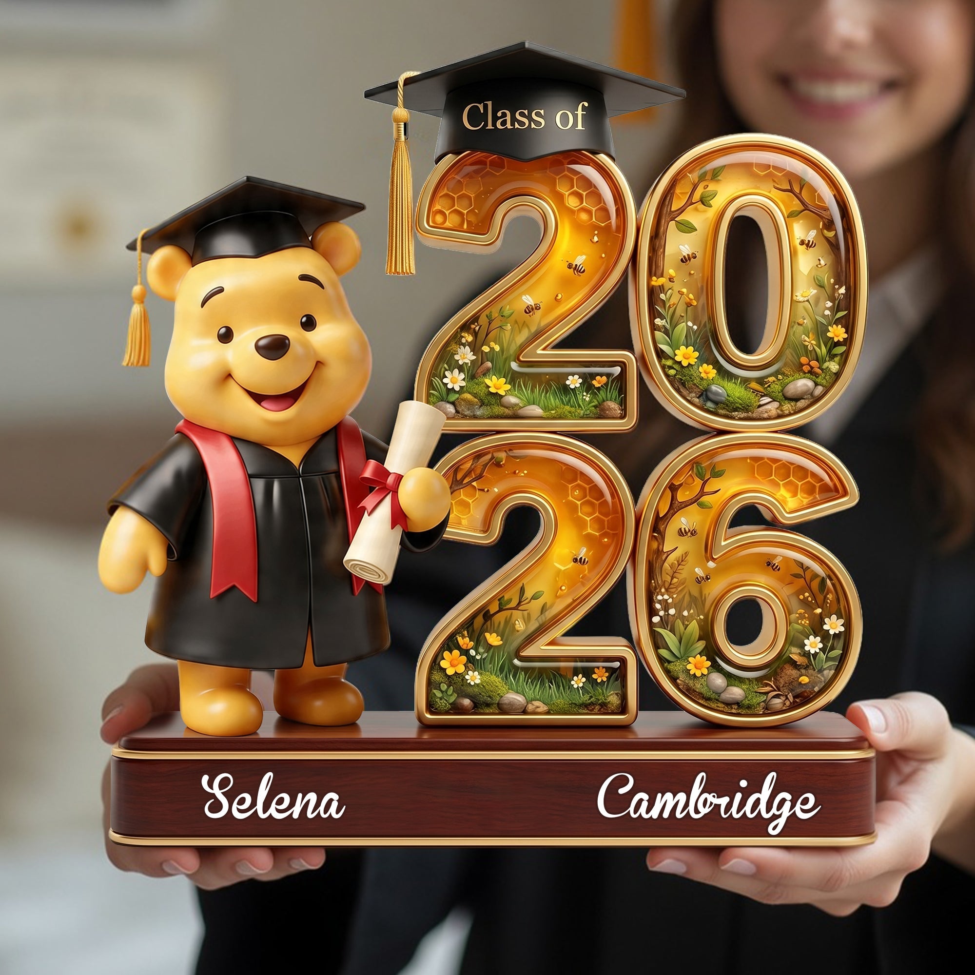 "Celebrate Your Achievement" - Personalized Meaningful Graduation Acrylic Plaque - Gift for Graduates, Friends, Family Shaped Plaques PopCulturePrints