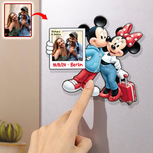 Load image into Gallery viewer, “Memory Made with Love” - Customize Your Couple Vacation Fridge Magnet - Perfect Gift for Couples, Newlyweds, and Travel Enthusiasts Fridge Magnet PopCulturePrints
