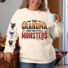 Load image into Gallery viewer, This Grandma Loves Her Little Monsters Shirt - Personalized Gift for Loving Grandmothers AOP Products PopCulturePrints
