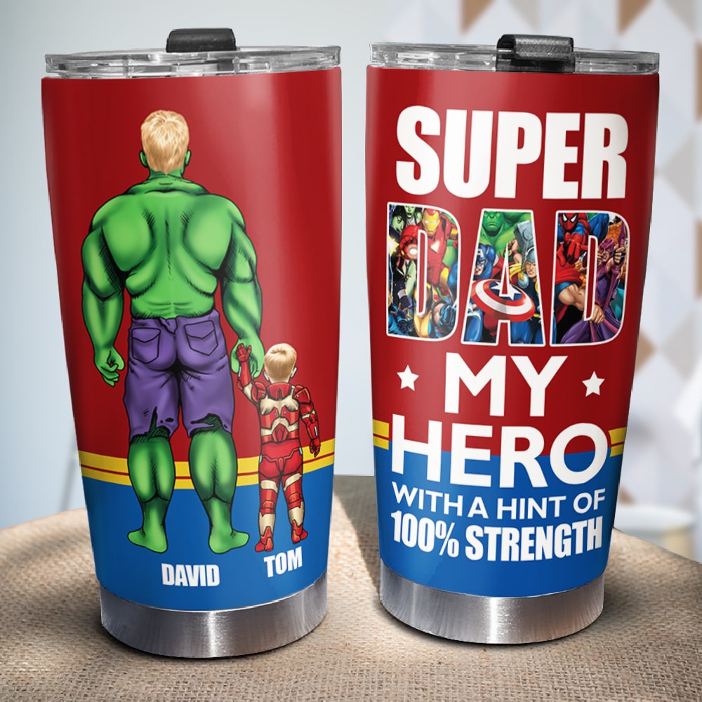 Super Dad Personalized Tumbler