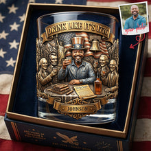 Load image into Gallery viewer, Drink Like It's 1776 - Personalized Drinking Glass for Patriots Glass PopCulturePrints
