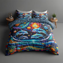 Load image into Gallery viewer, Oceanic Dreams Dolphin Lovers Quilt Bed Set Blanket PopCulturePrints
