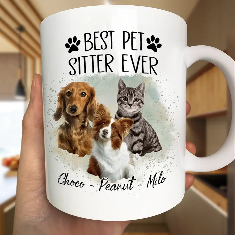 Best Dog Sitter Ever - Custom Personalized Mug for Pet Lovers Mug PopCulturePrints