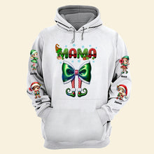 Load image into Gallery viewer, Custom Christmas Elf Mom Sweatshirt - Personalized Gift for Mom
