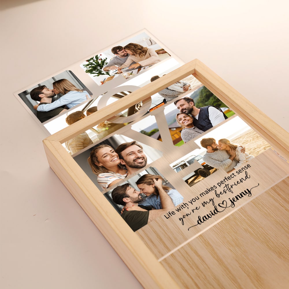 Customized Light Box Photo Frame - Perfect Sense of Love PopCulturePrints