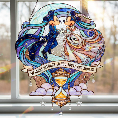 My Heart Belongs to You Suncatcher Ornament - Personalized Gifts For Couples Ornament PopCulturePrints