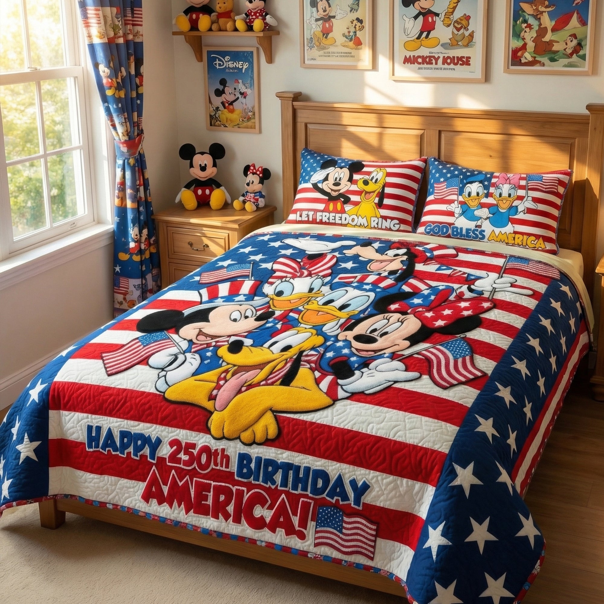 Celebrate Freedom: Proud American - Customizable Quilt Bedding Set Bedding Set PopCulturePrints
