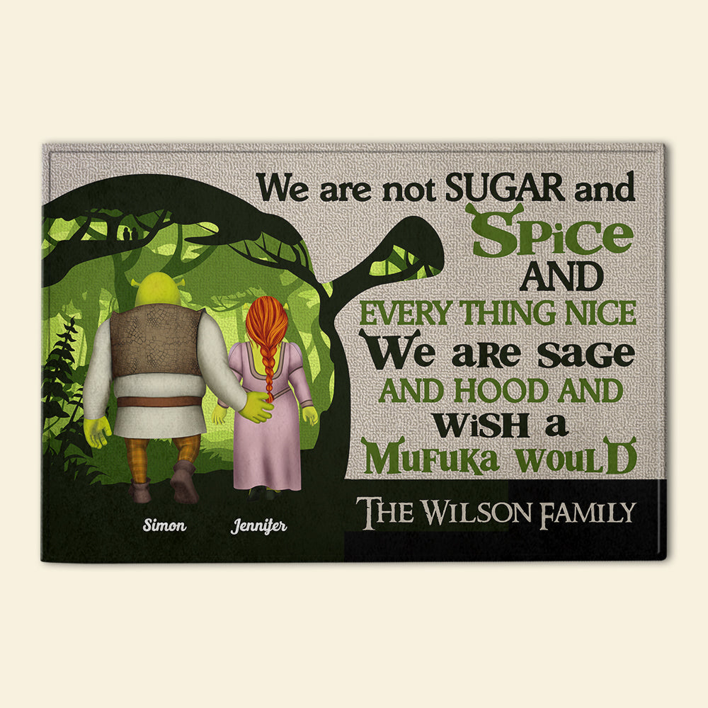 Personalized Shrek-Inspired Family Door Mat Doormat PopCulturePrints