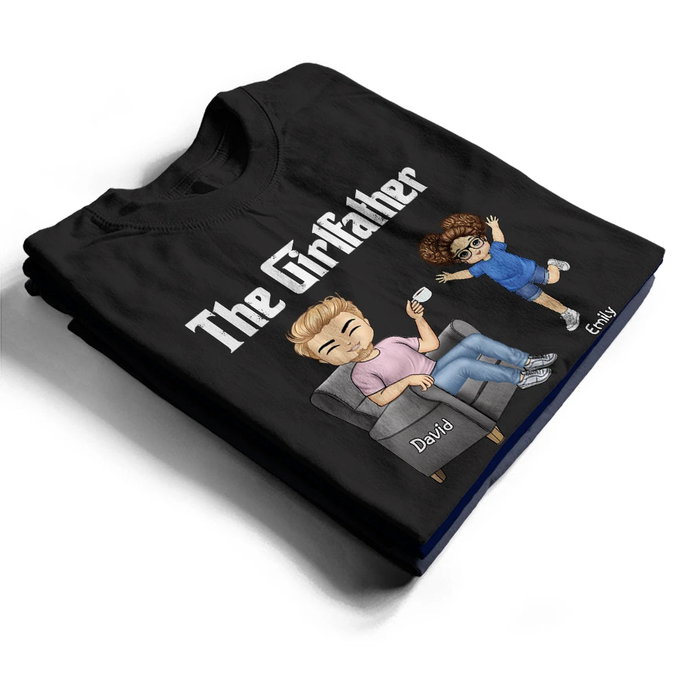 The Girlfather - Custom Personalized T-Shirt for Dads T-shirt PopCulturePrints