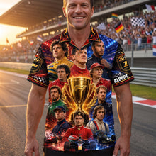 Load image into Gallery viewer, “Revive Greatness on Every Occasion” - Legends Hawaiian Shirt - Personalized Gift for Fans of Racing Legends
