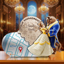 Load image into Gallery viewer, Our Engagement, A Journey of Love - Personalized Couple&#39;s Sweet Engagement Acrylic Plaque Shaped Plaques PopCulturePrints

