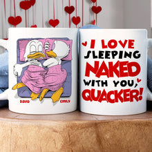Load image into Gallery viewer, Custom Quirky Couple Mug Set - Cozy Ducks Design | Valentine&#39;s Day Gifts Coffee Mug PopCulturePrints
