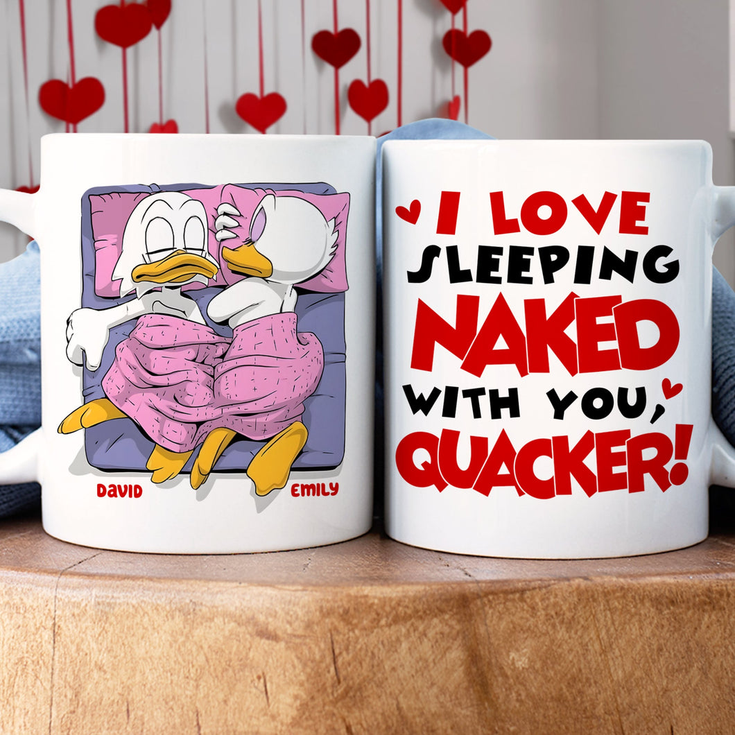 Custom Quirky Couple Mug Set - Cozy Ducks Design | Valentine's Day Gifts Coffee Mug PopCulturePrints