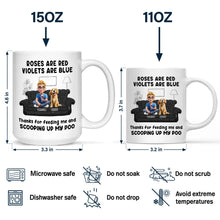 Load image into Gallery viewer, Roses Are Red, Violets Are Blue - Personalized Dog Lovers Mug Mug PopCulturePrints
