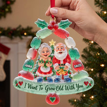 Load image into Gallery viewer, I Want To Grow Old With You - Personalized Mischievous Old Couple Acrylic Ornament - Unique Gifts for Couples
