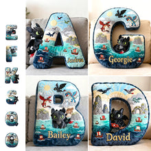 Load image into Gallery viewer, Create Magical Adventures with Our Fantasy World Alphabet Pillow - Personalized Gifts for Kids &amp; Cuteness Lovers Pillow PopCulturePrints
