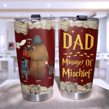 Load image into Gallery viewer, Personalized Magical Dad Tumbler - Manager of Mischief
